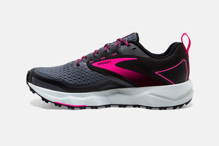 Brooks Running Shoes - Divide 2 Trail Womens - Black/Pink - DRJ-281034